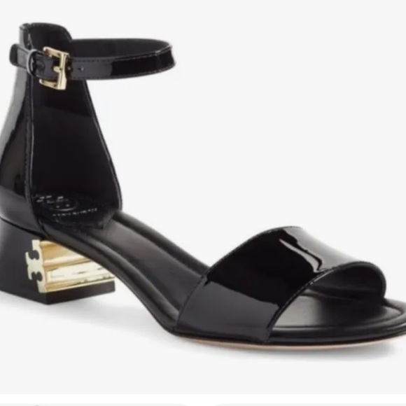 Tory Burch Finley black Patent Leather sandals - Picture 8 of 11